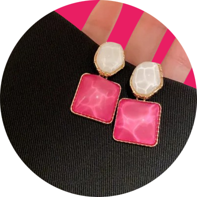 Sparkling Water Gemstone Earrings - Image 2