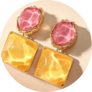 Sparkling Water Gemstone Earrings